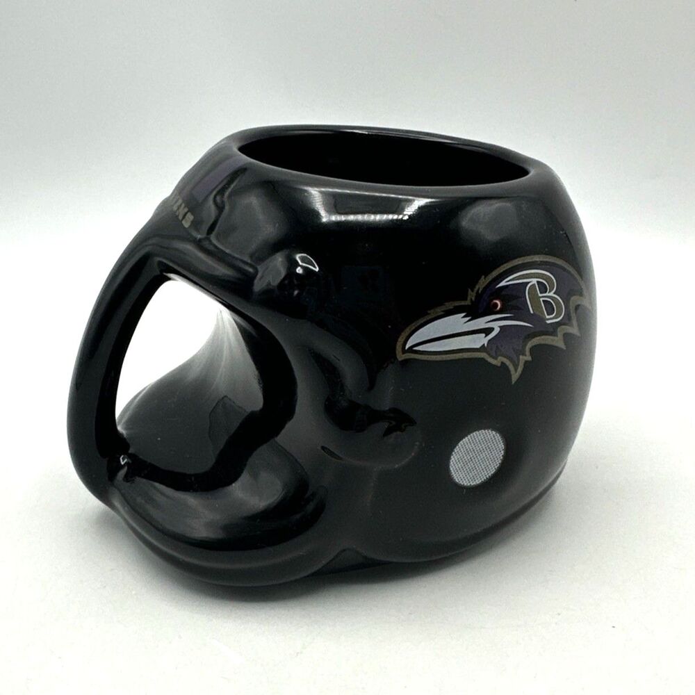 Baltimore Ravens Ceramic Helmet Planter, Caddy, Pen/Pencil Holder Black NEW